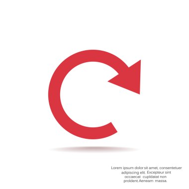 döndürme ok bir daire web simgesi