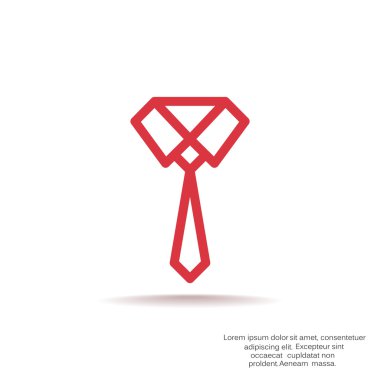 Düğümlü kravat web simgesi