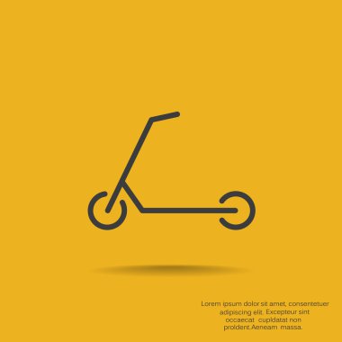 Scooter için çocuk simgesi