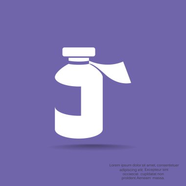 Tıp şişe web simgesi 