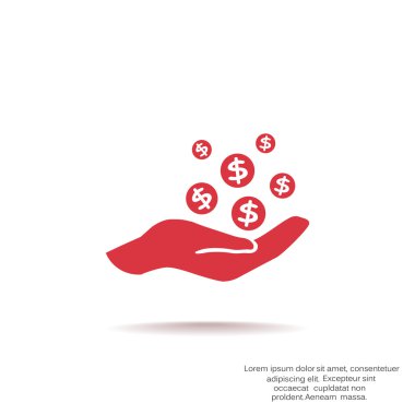 İnsan eline düşen paraları