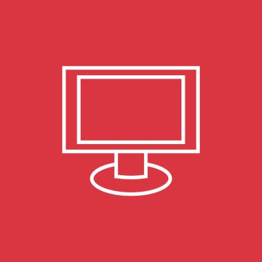 Boş monitör ekran web simgesi