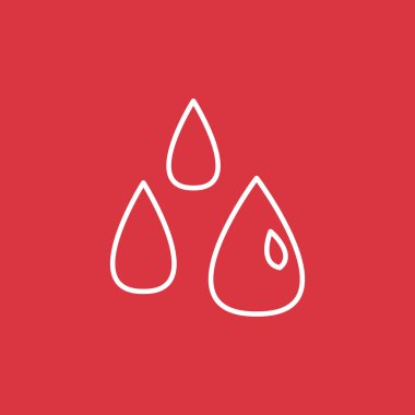 Sıvı damlacıkları basit web simgesi