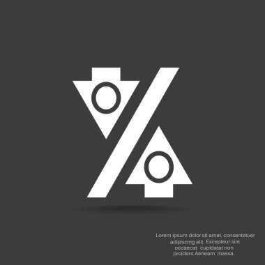 Yüzde işareti ile okları