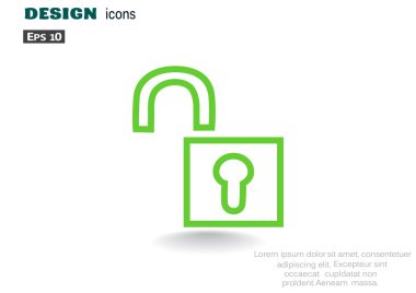 açılan kilit simgesi