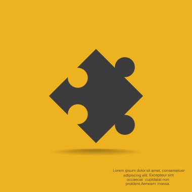 Bulmaca öğesi basit web simgesi