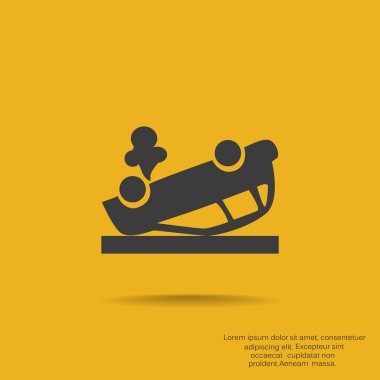 Kırık araba web simgesi