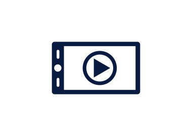 Smartphone ekranında video işareti