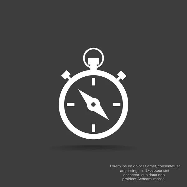 Simple icône web chronomètre — Image vectorielle