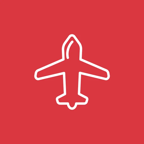 Icono web aeronave — Vector de stock