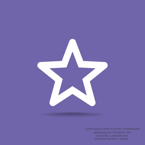 Simple star web icon — Stock Vector