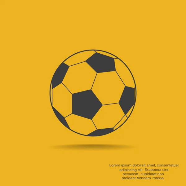 Illustration web ballon de football — Image vectorielle