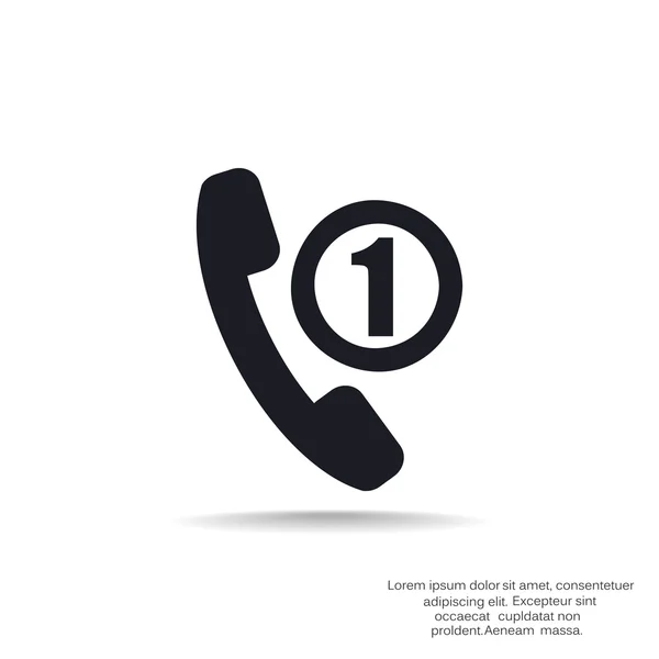 Phone tube with missing call — Stock Vector