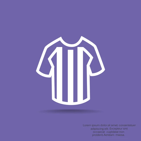 Camiseta de fútbol icono web — Vector de stock