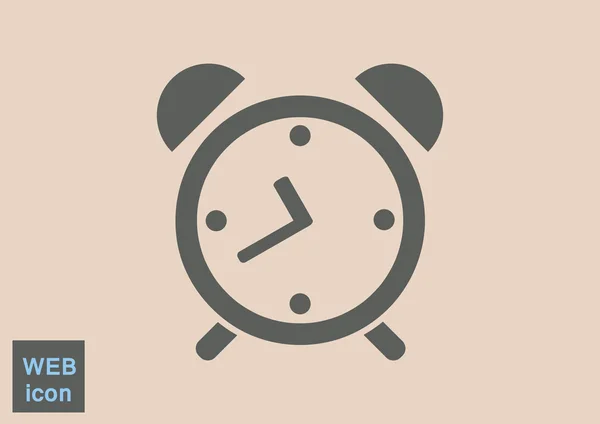 Reloj despertador icono web — Vector de stock