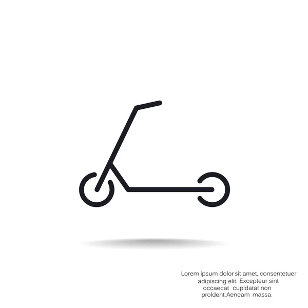 Scooter para niños icono — Vector de stock