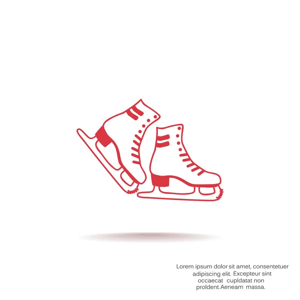 Patines icono web — Archivo Imágenes Vectoriales