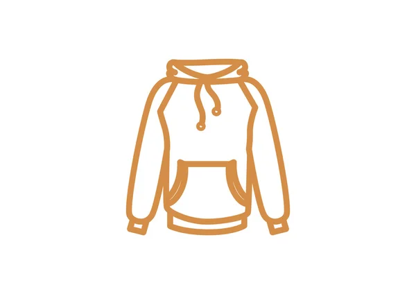 Hoodie Web-Ikone — Stockvektor