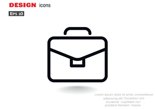 Simple icono web maletín — Archivo Imágenes Vectoriales