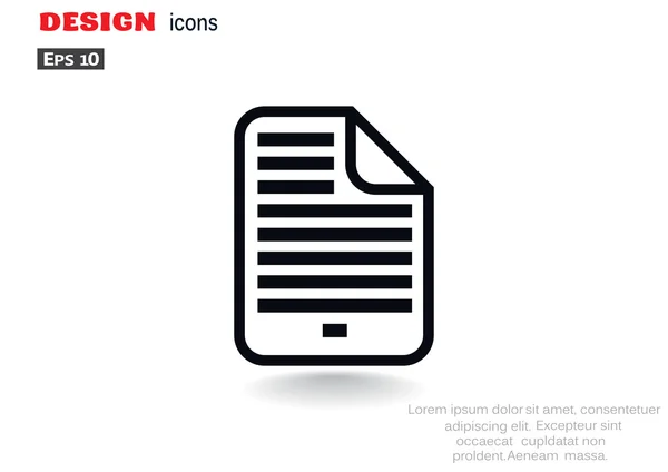 Archivo de documento icono web simple — Archivo Imágenes Vectoriales