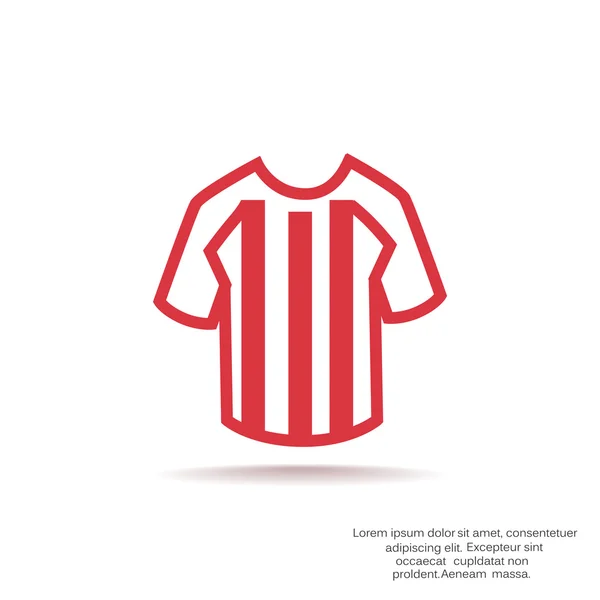 Football T shirt web icône — Image vectorielle
