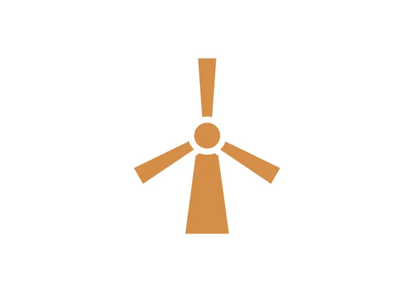 Wind generator pictogram — Stockvector