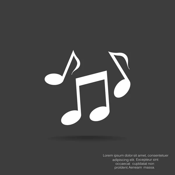 Music web icon — Stock Vector