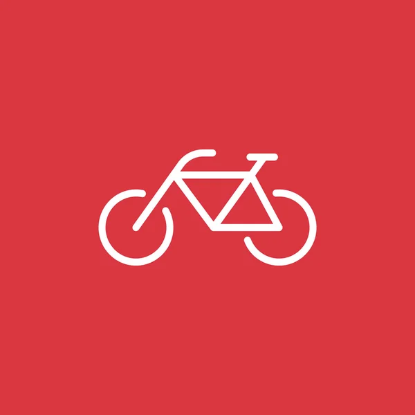 自転車シンプルな web アイコン — ストックベクタ
