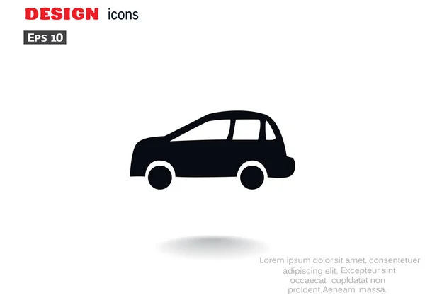 简单的汽车 web 图标 — 图库矢量图片