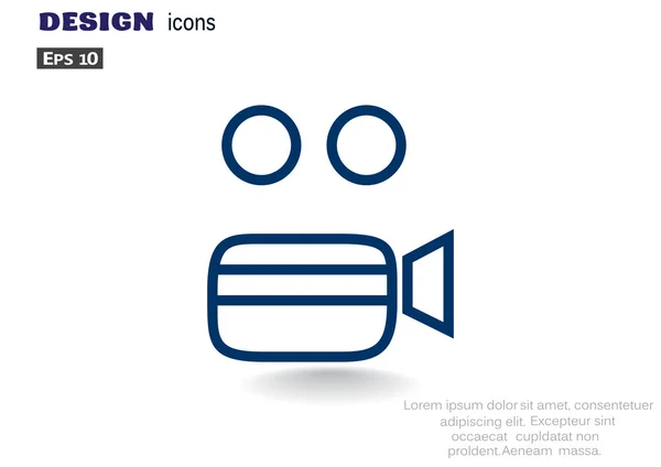 카메라 웹 아이콘 — 스톡 벡터