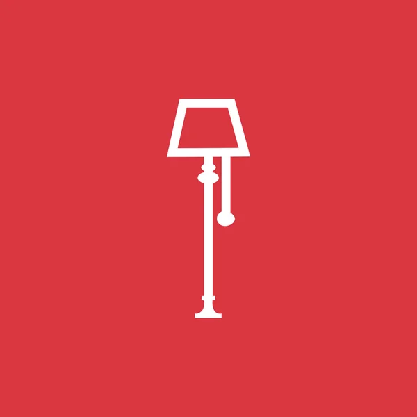 Lampe icône plate — Image vectorielle