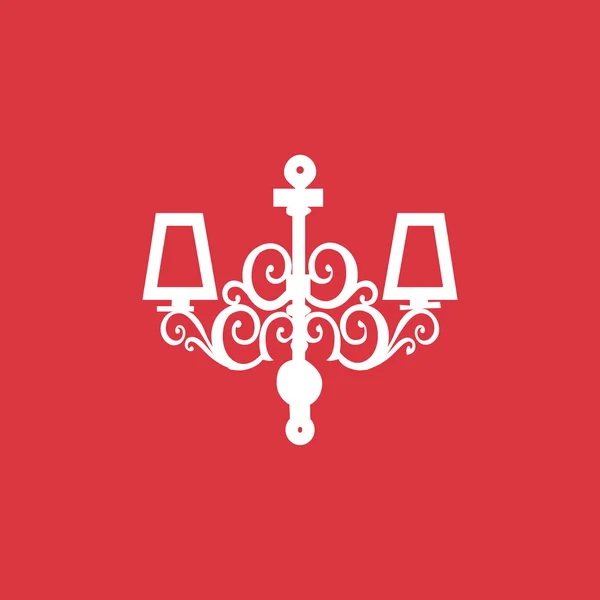 Candelabro icono web — Vector de stock