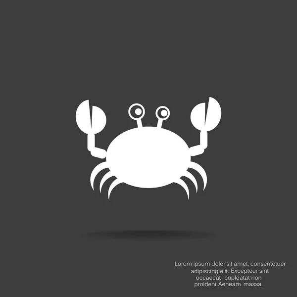 Krab web pictogram — Stockvector