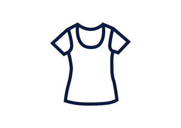 Femme T-shirt icône — Image vectorielle