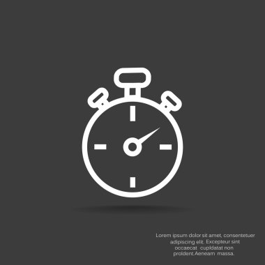 Basit kronometre web simgesi