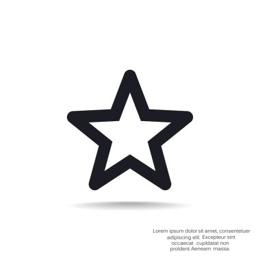 Basit yıldız web simgesi