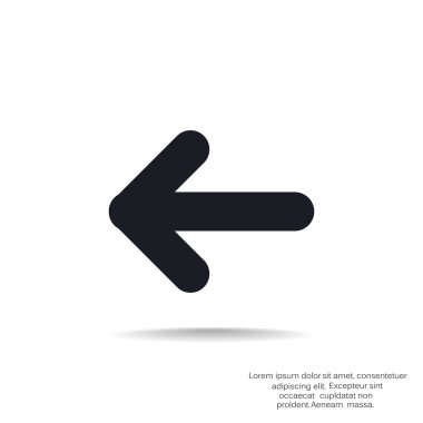 Ok işaret sol simgesi