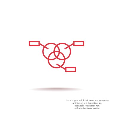 Yuvarlak Infographic web simgesi