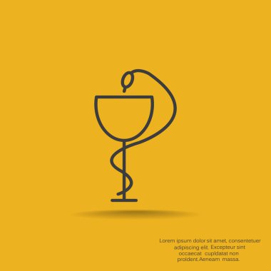 Yılan ve Kupası eczane simgesiyle