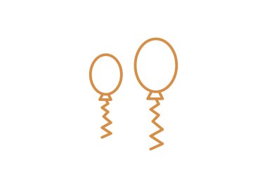 Balonlar anahat simgesini