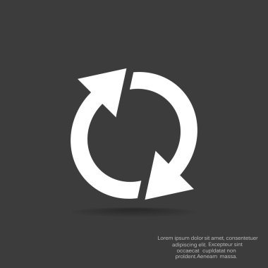 Oklar web simgesi olan daire