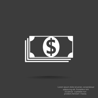 Dolar web simgesi yığını