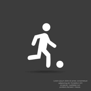 Futbol oyuncu siluet