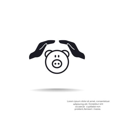 El simgesi ile Piggy banka