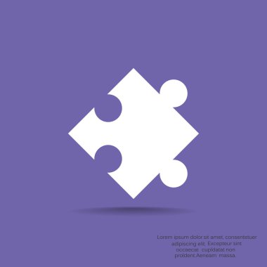 Bulmaca öğesi basit web simgesi