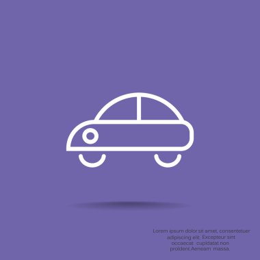 basit araç simgesini