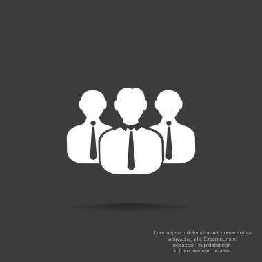 Grup insanlar basit web simgesi