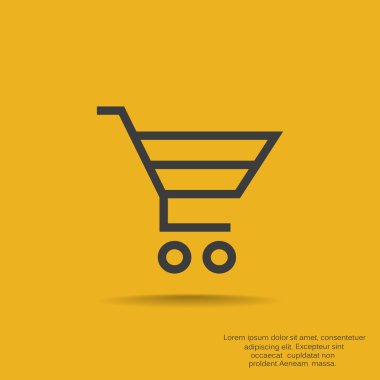 alışveriş sepeti web simgesi