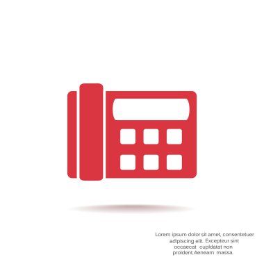 Faks telefon web simgesi