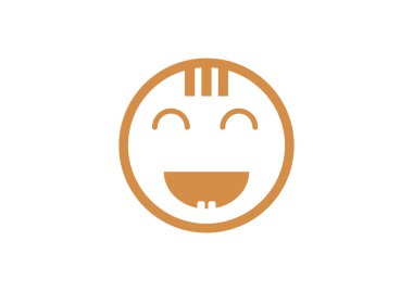 Mutlu bir çocuk yüzü doodle